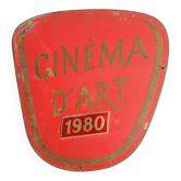 Plaque cinéma d'art en laiton