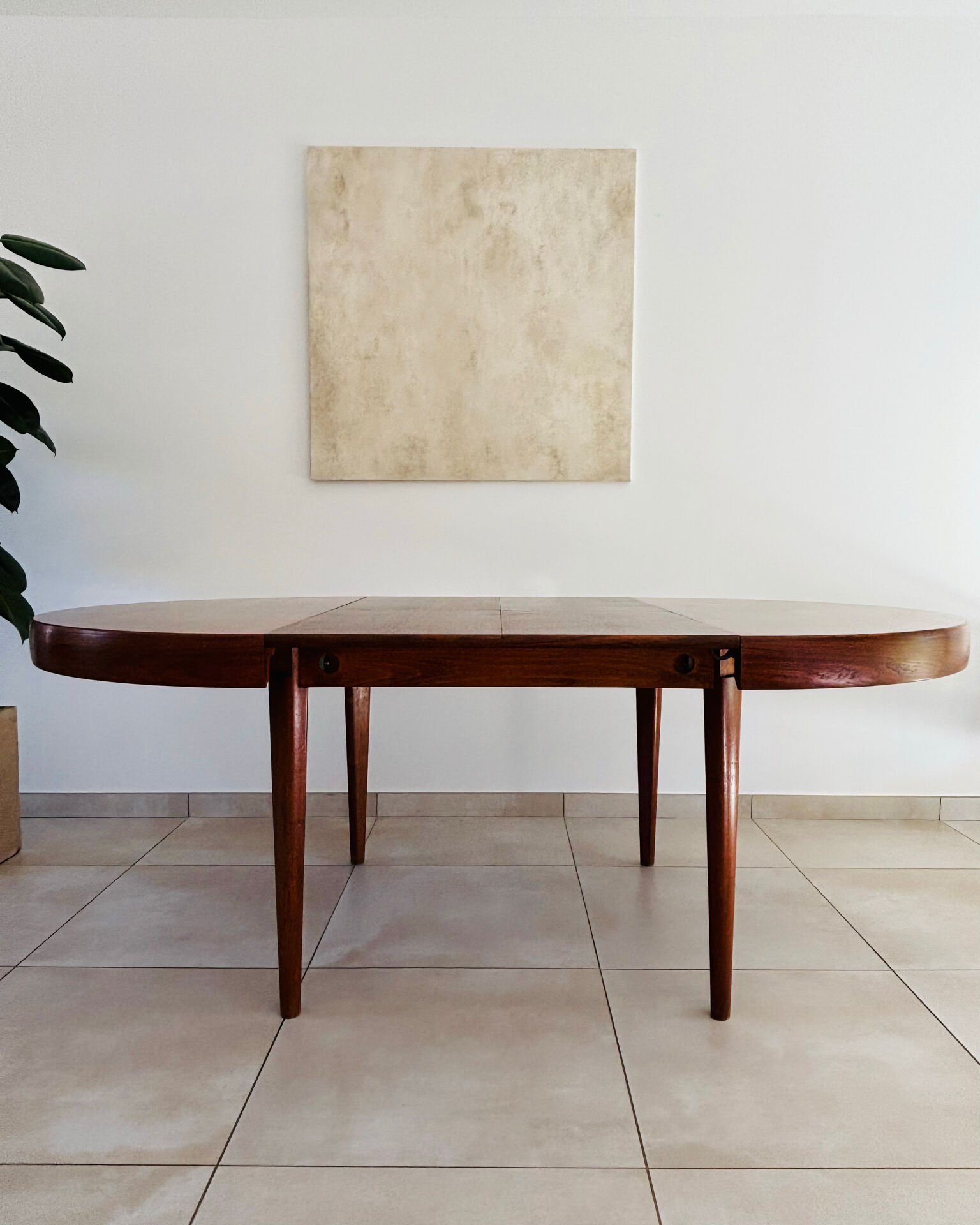 Table à manger vintage scandinave Baumann 