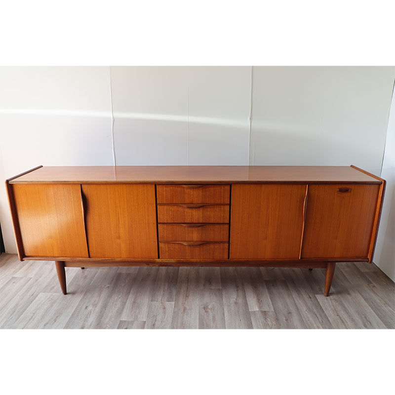 Scandinavian teak row circa 1960