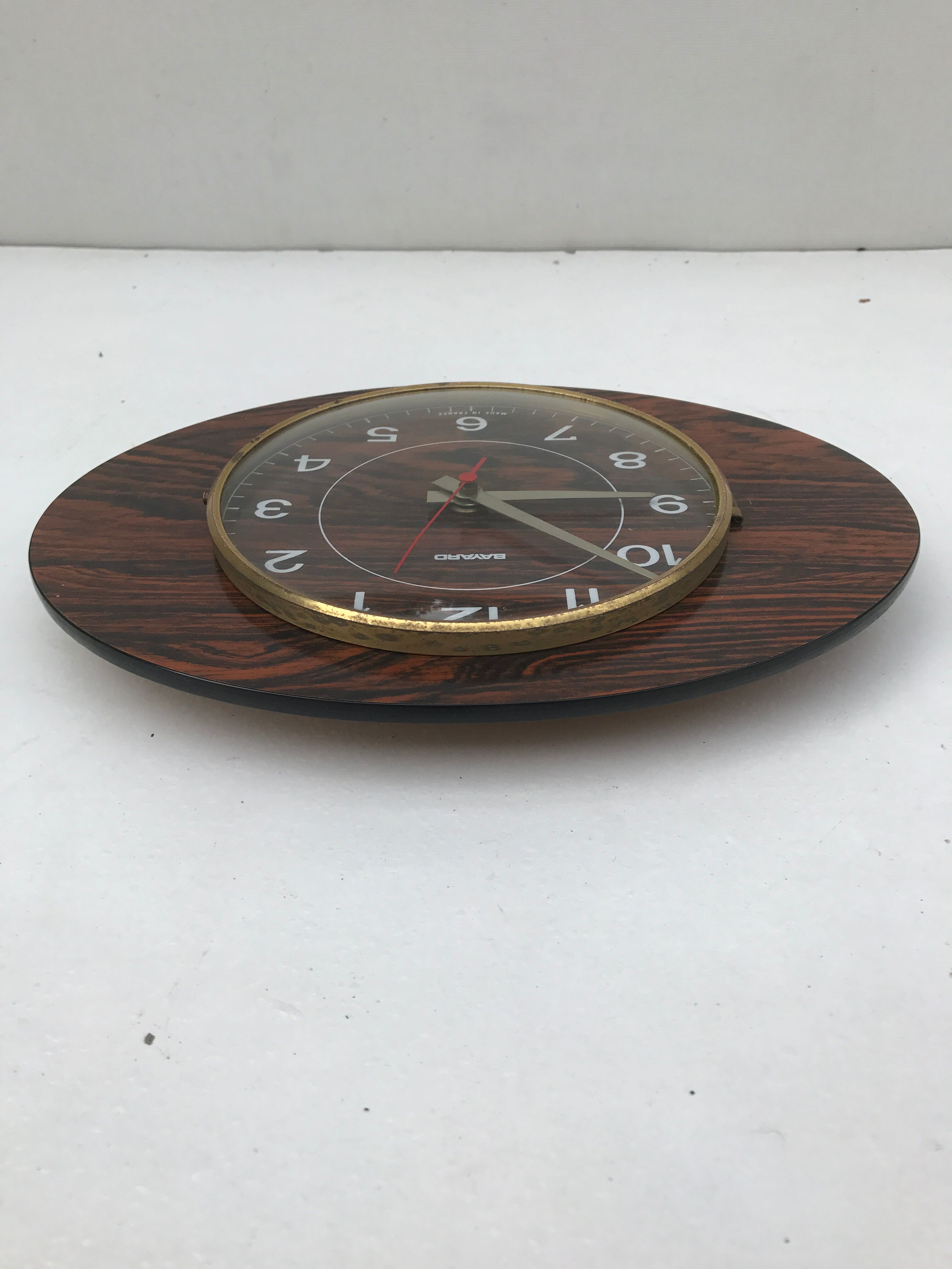 Clock old bayard in formica of the 1950s vintage