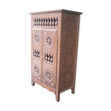Breton vintage doll cabinet