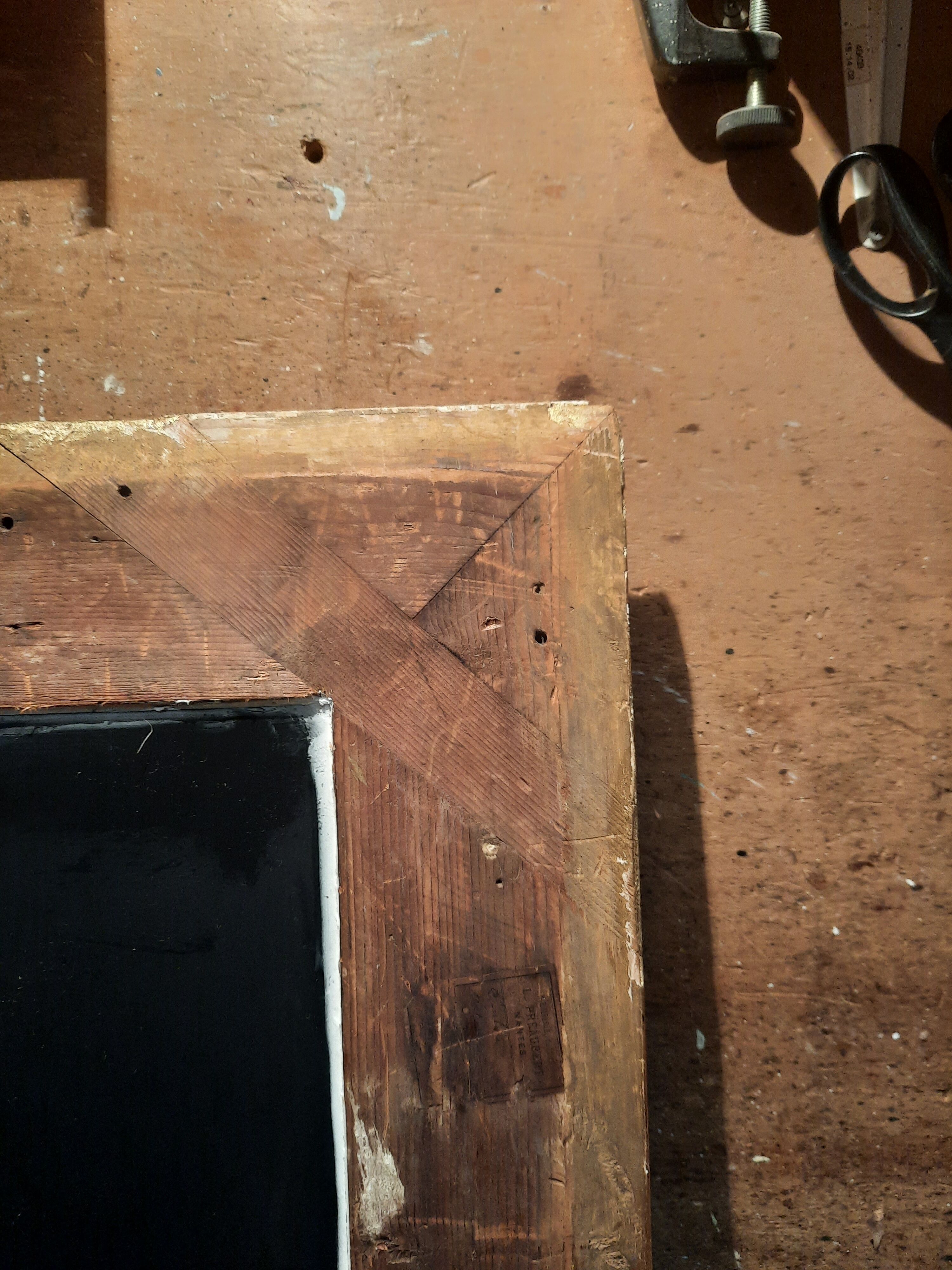 Gilded wood mirror 59x76cm