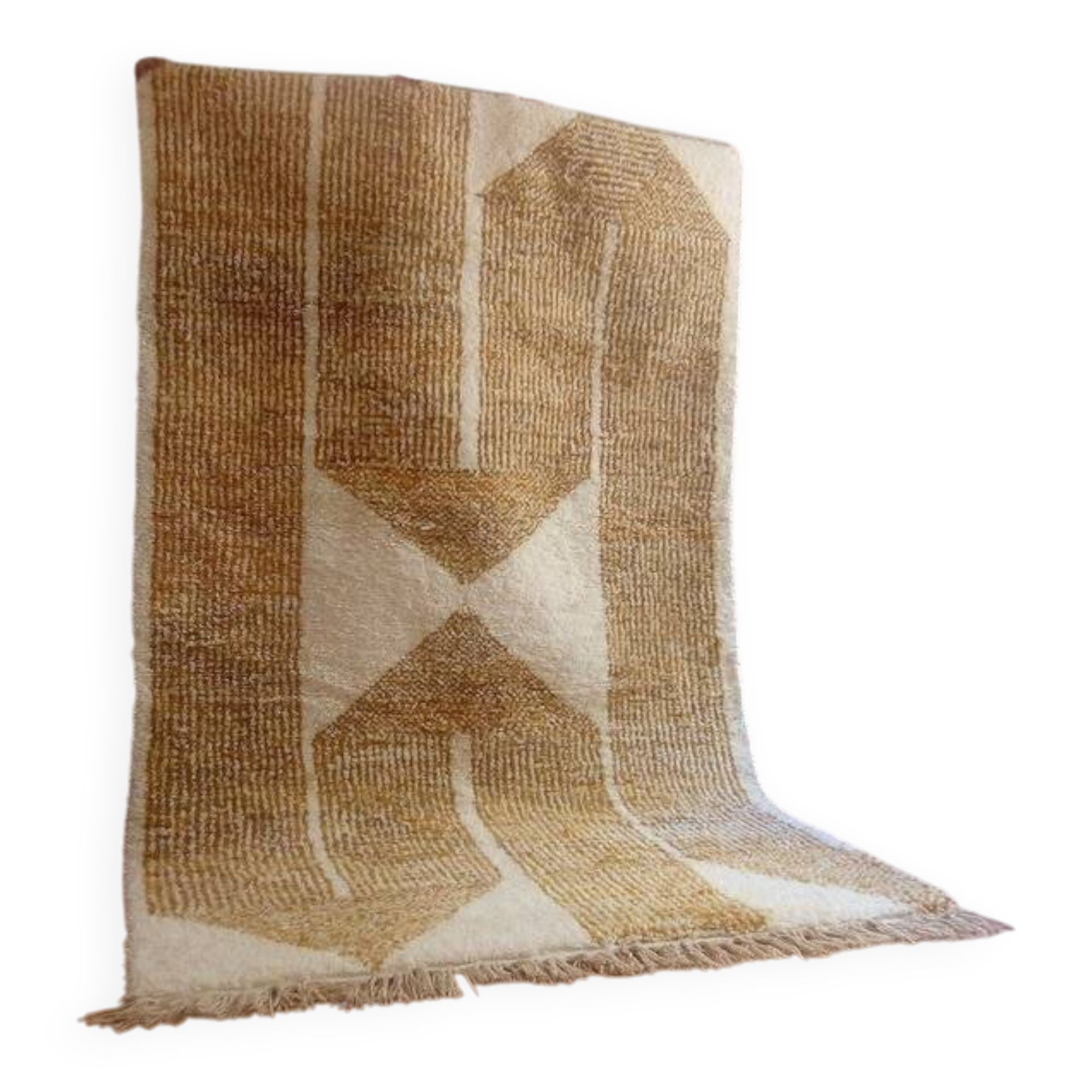 Handmade Moroccan rug, Berber wool rug 150/250cm.