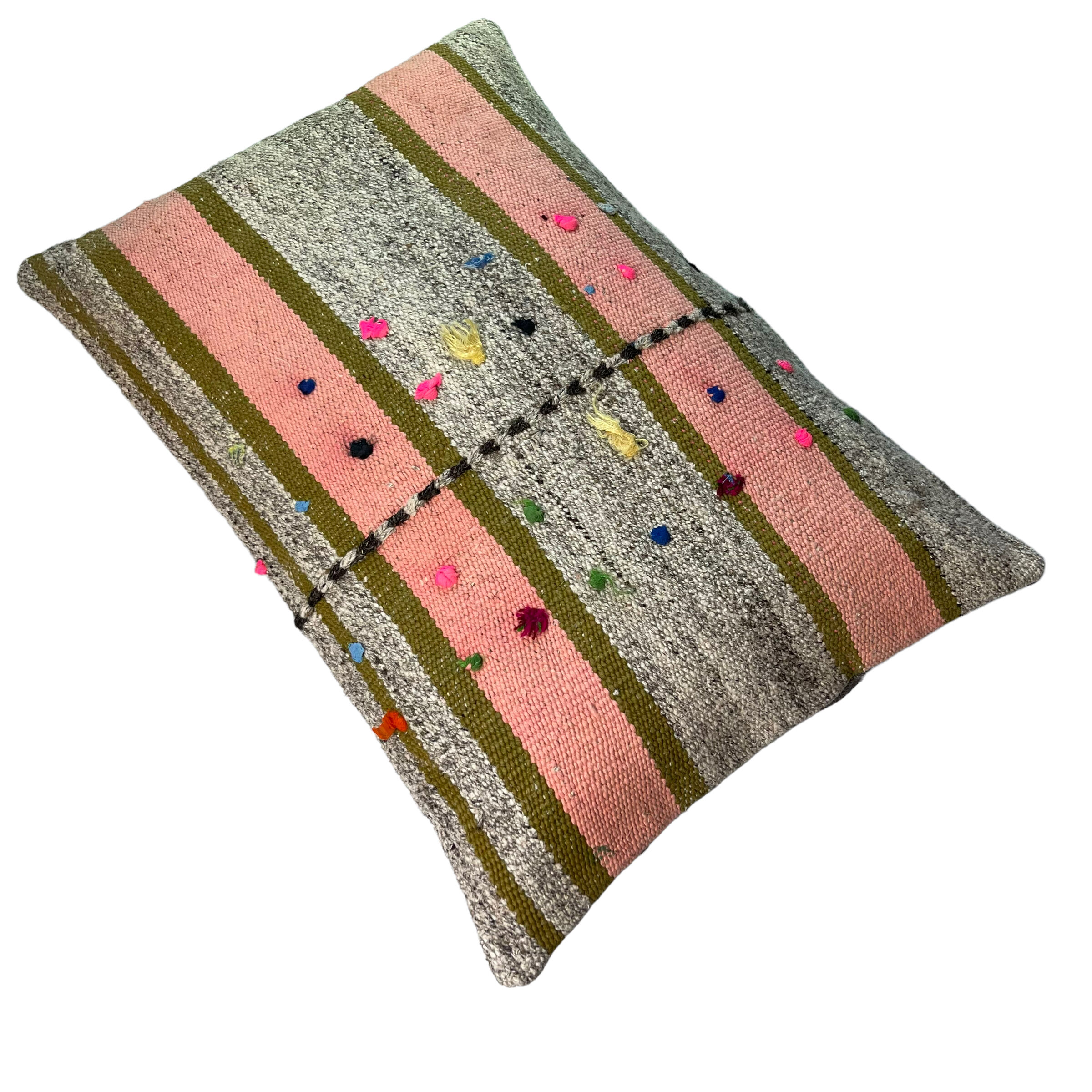 Vintage turkish handmade cushion cover , 40 x 60 cm