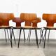 Mid-Century stackable chairs model 3103 Hammer by Arne Jacobsen for Fritz Hansen, Denmark, 1960s, set of 7.