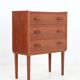 Rare teak chest of drawers by Carl Aage Skov for Munch Møbler / Mid-century Danish modern design / 1960s