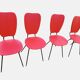 Suite de 4 chaises vintage