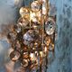 Pair of sconces Palwa in gold metal and Crystal 1960