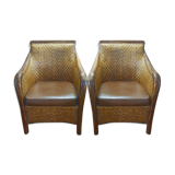 Braids colonial type armchairs