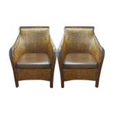 Braids colonial type armchairs