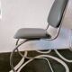 Seventies leatherette cantilever chair