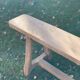 Solid oak farmhouse bench