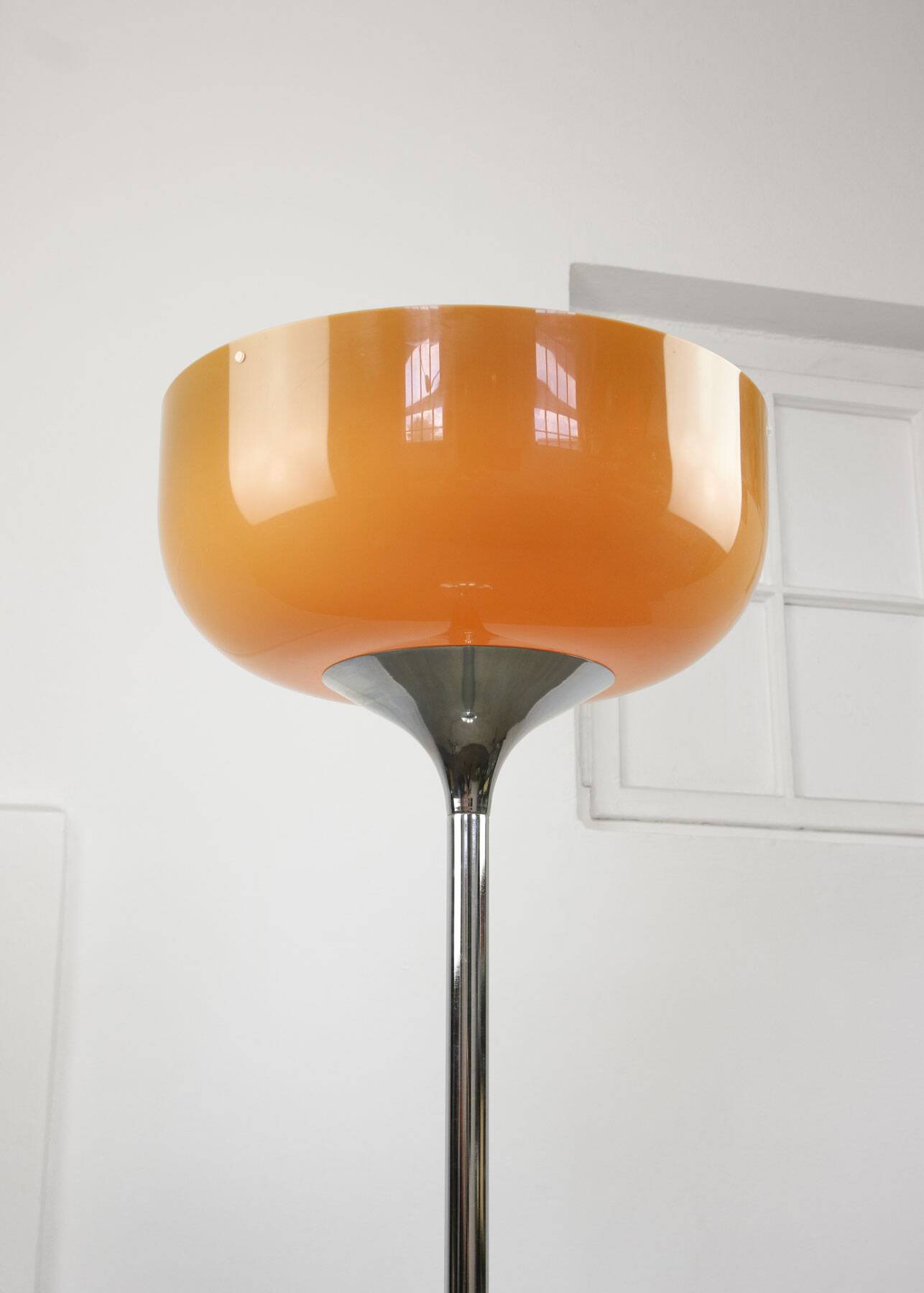 Big Brown Floor Lamp by Luigi Massoni for Guzzini, 1970s