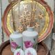 Antique white porcelain bottles