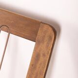 Canapé vintage des années 60 en bois de teck et tissu design danois