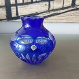 Bohemian crystal vase