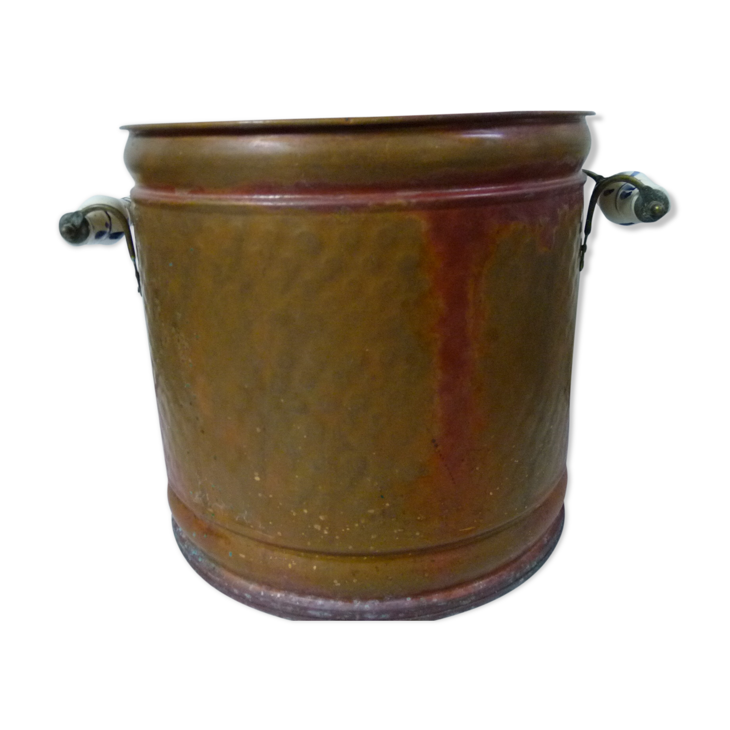 Gardening porcelain copper planter Nijhof