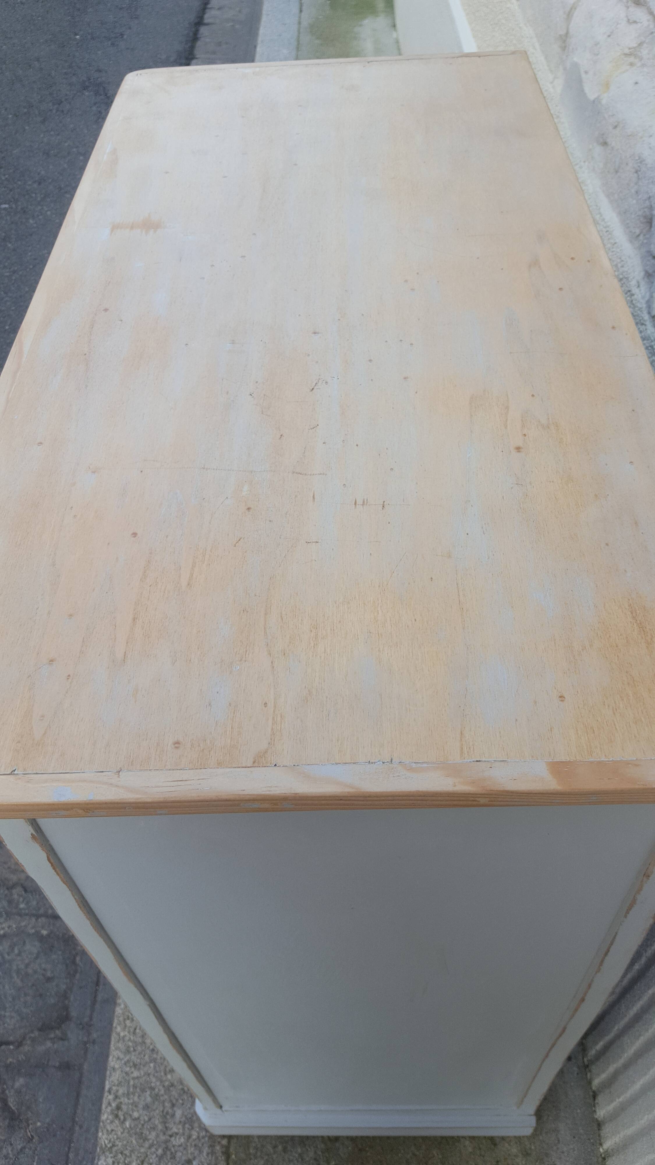 Parisian buffet patina blue grey