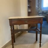 Antique secretary desk with marble top