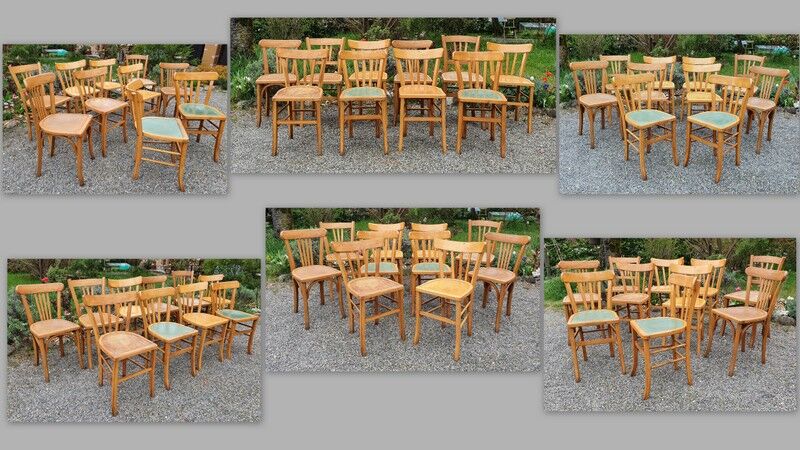 Lot 10 chairs bistro 40/50