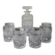 Whisky set with decanter and crystal glasses