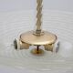 Ercole Barovier Art Deco Murano Glass Italian Pendant Chandelier "Pulegoso"
