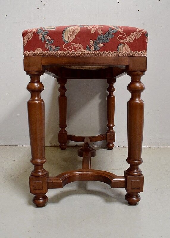 Piano bench in Solid Walnut, Louis XIV style - Mid-19th century