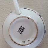 Digoin Basque tea cup, saucer and plate