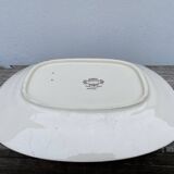 Strasbourg ironstone serving dish with Sarreguemines flowers