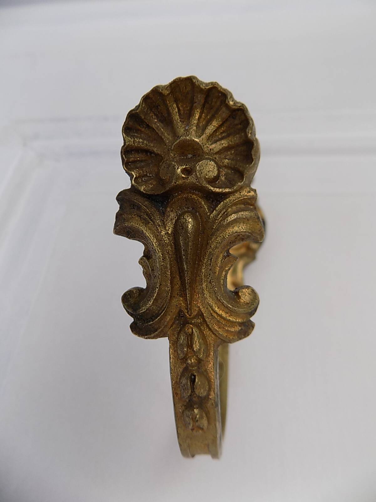 Golden brass wall hook