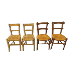 lot de 4 chaises vintage