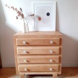 Commode chêne massif fifties