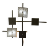 Marble and brass wall light