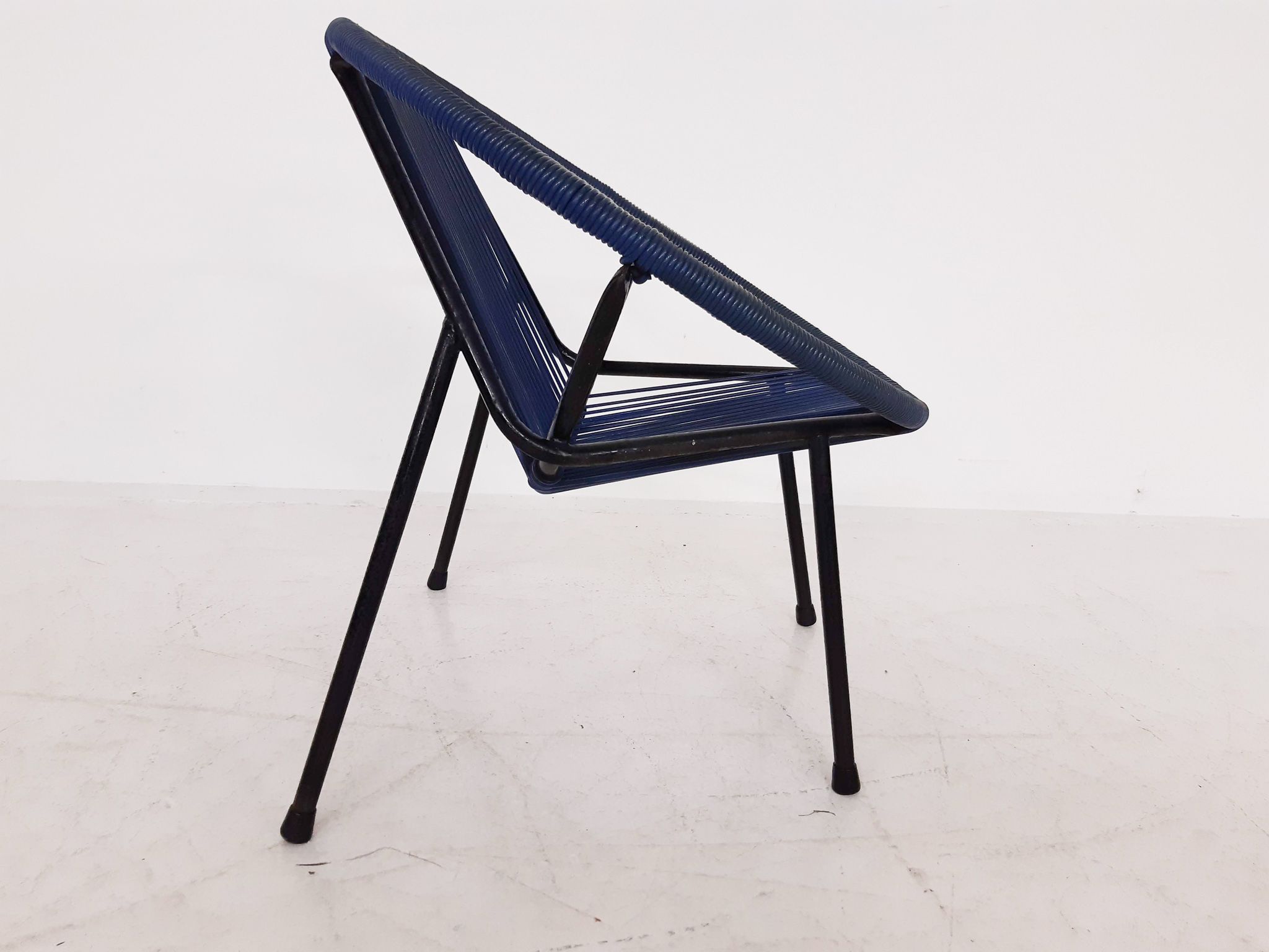 Fauteuil extérieur en fil du milieu du siècle