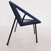 Fauteuil extérieur en fil du milieu du siècle