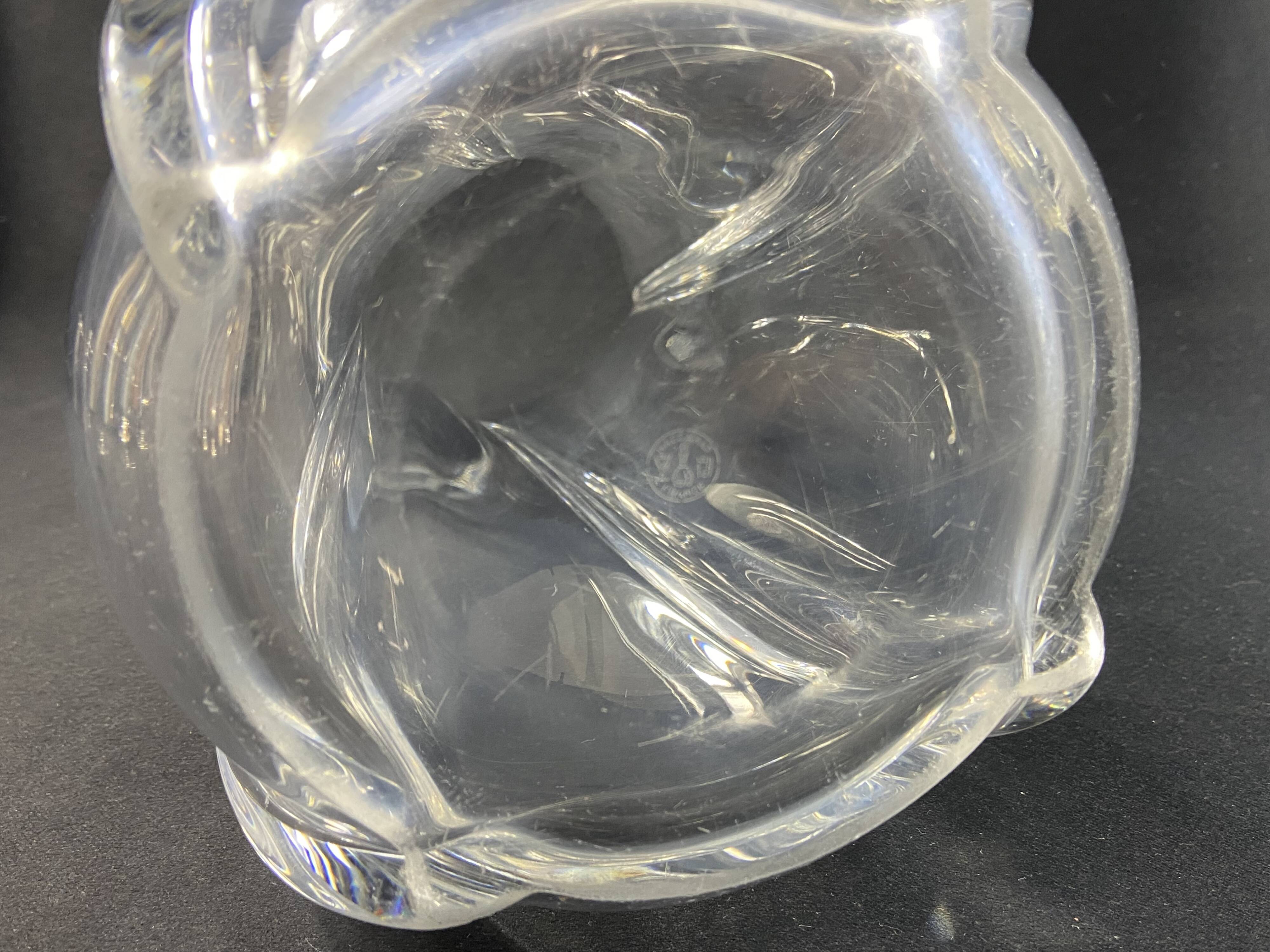Baccarat crystal vase, Serpentine model