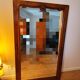 Antique mirror in solid wood