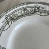 Antique oval earthenware dish