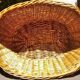 Wicker laundry basket