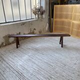 Solid oak bench 230 cm