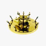 Mid-Century Floral Murano Glass Flush Mount by Ernst Palme for Palwa, Germany, 1960s