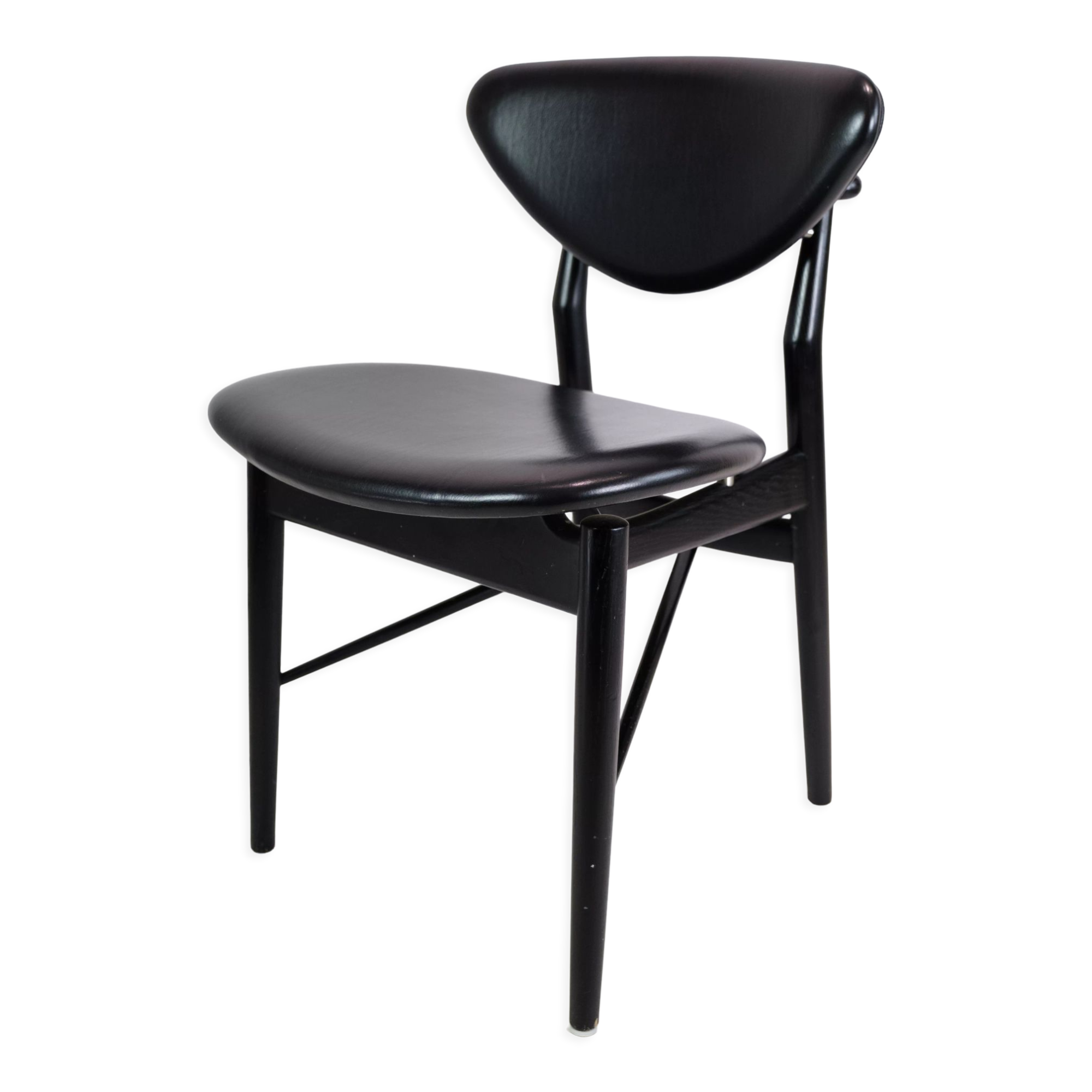 Chair, Finn Juhl, Black painted oak, House of Finn Juhl, model 108