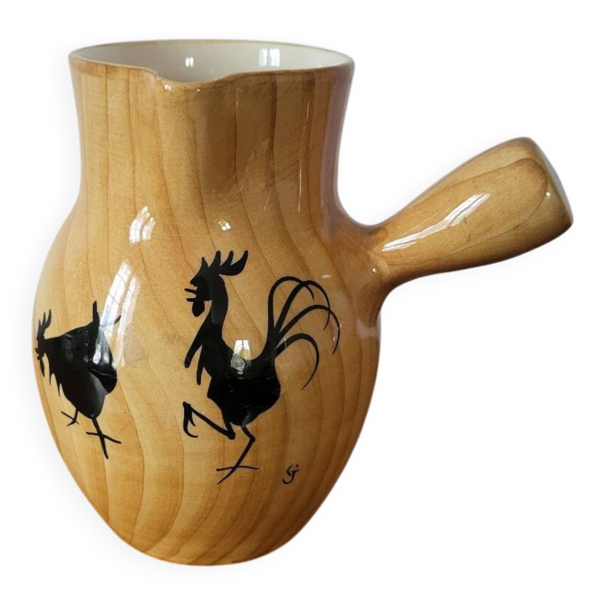 Vallauris Grandjean Jourdan Ceramic Pitcher