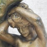 Art-nouveau sculpture signed " hyppolite moreau "