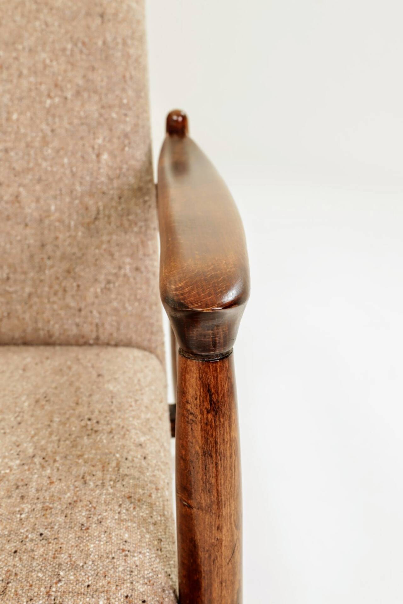Vintage long chair marshmallow granola 1960 by E.Homa
