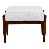Edmund Homa stool, cream ivory white boucle seat - 2 pieces available