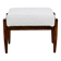 Edmund Homa stool, cream ivory white boucle seat - 2 pieces available