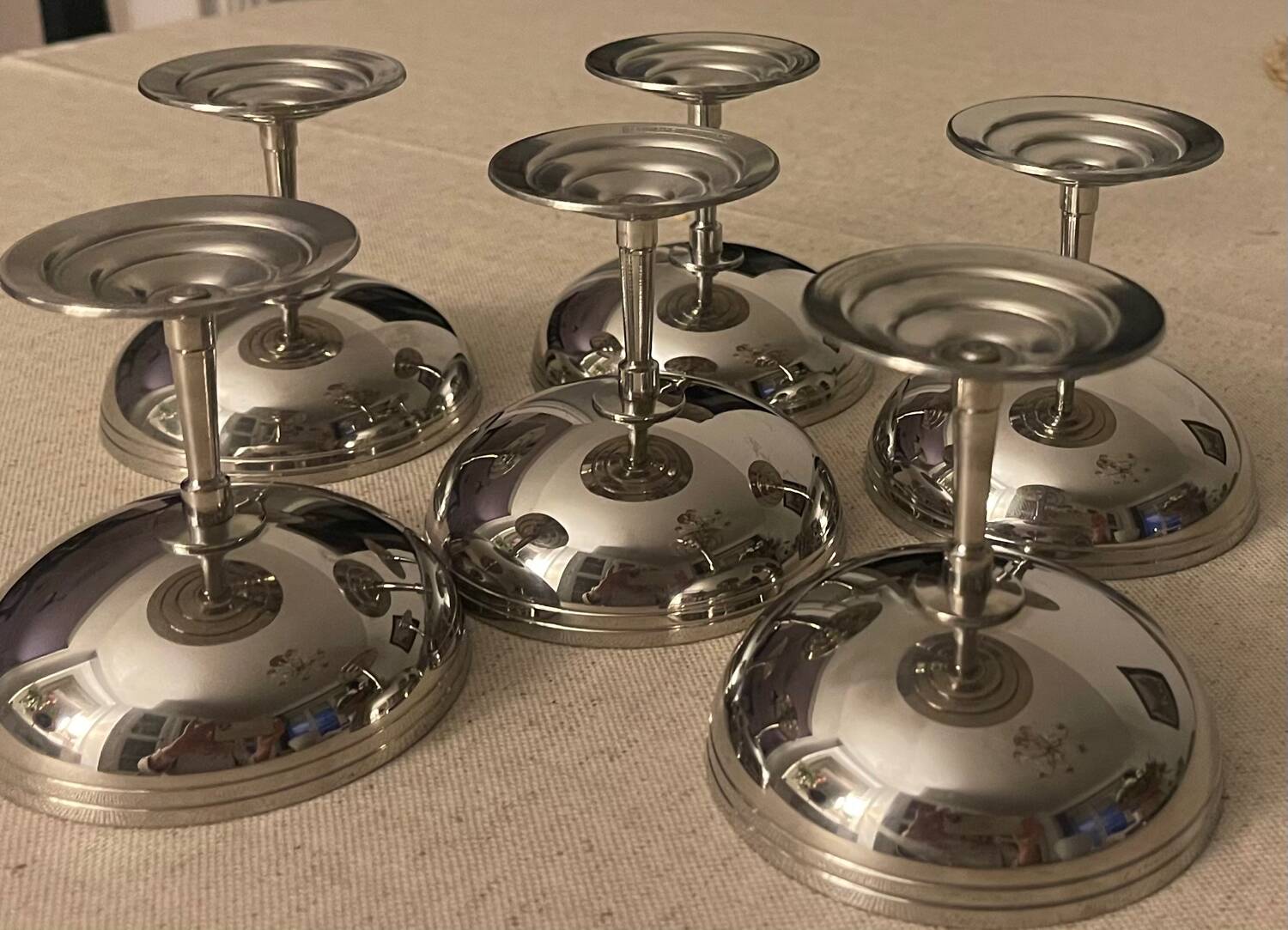 6 coupes en inox Letang Remy