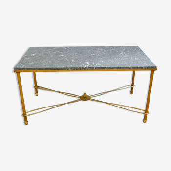 Table basse en marbre gris années 60 vintage