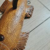 Wooden wall coat rack